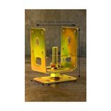Metal Ayağı, 7‑12 cm Ayarlanabilir, M14 Civatalı, Tablalı, Bahçe, Kamelya, Tente Ayağı, Dayanıklı Galvanizli Pergola Ayak (2 Adet) - standart