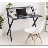 Metal Ayaklı Çalışma Masası – Katlanır Laptop ve Bilgisayar Masası - 70*45*90 - Antrasit- Siyah