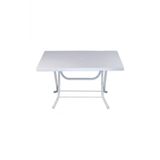 Metal Ayaklı Katlanır Plastik Masa 70X120 Cm Açık Gri