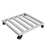 Metal Ayaklı ve Tekerlekli Tekerlekli Başlangıç Tepsisi, Büyük Bitkiler, Saksılar ve Akvaryumlar için Çıkarılabilir Saksı Tutucu, İç/Dış Mekan Kullanımı, 45 x 45 cm (Beyaz