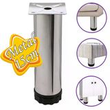 Metal Ayarlanabilir 15 Cm Krom Destek Ayak Mobilya Kanepe Baza Koltuk Dolap Sehpa Tv Ünitesi Ayağı