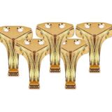 Metal Aysak Epoksi Tepsi Tesbih Kutusu Ve Aksesuar Ürünleri İçin Mini Ayak 10 lü 2,5 Cm Gold