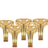 Metal Aysak Epoksi Tepsi Tesbih Kutusu Ve Aksesuar Ürünleri İçin Mini Ayak 100 lü 2,5 Cm Gold