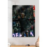 Metal Baskı, Atiba Hutchinson B.jk Bessiktas - Parlak Dekoratif Sporcu Duvar Tablosu - 20 x 30 - Çok Renkli