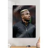 Metal Baskı - İmzalı Victor Osimhen, Taraftar Futbol Poster, Dekoratif Tablo