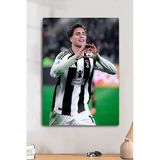 Metal Baskı, Kenan Yıldız Juventus, Kalp - Parlak Dekoratif Sporcu Duvar Tablosu
