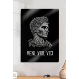 Metal Baskı - Veni Vidi Vici, Motivasyon Mitolojik Heykel Dekoratif Tablo