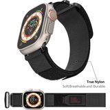 Metal Başlıklı Şık Tasarımlı Apple Watch Kordon 42MM 44MM 45MM 49MM Uyumlu Watch Ultra Kayış - Siyah - Siyah