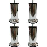 Metal Baza Koltuk Kanepe Sehpa Ayağı Krom 12 Cm 3/8" Kalın Diş (4 ADET)