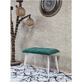 Metal Beyaz Tel Ayaklı 60 cm Puf Bench - Puf - Bench - Oturak - Mutfak Oturağı - Antre Oturağı Yeşil Renk 60 x 40 Boyut/ebat - Çok Renkli