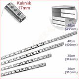 Metal Bilyeli Çekmece Rayı 17mm 406mm