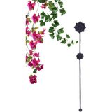 Metal Bitki Destek Çubuğu Saksı Sarmaşık Çiçek Fidan Dal Dekoratif Saksı Bitki Destek Çubuğu 60 cm