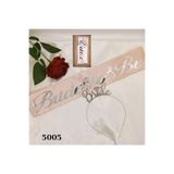 Metal Bride Taç Kuşak Bekarliğa Veda Parti Taç Set, Pembe Silver