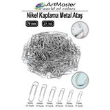 Metal Büyük Ataş 70 Mm 25 Li 1 Paket Nikel Kaplama 55 Sayfa Kapasiteli Metal Ataş Ofis Okul Büro Dayanıklı Paslanmaz
