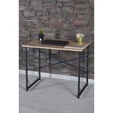 Metal Çalışma Masası Ofis Bilgisayar Laptop Masası - Ceviz - Y: 73 cm D: 60 cm G: 90 cm