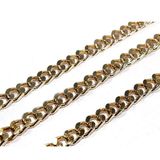 Metal Çanta ve Takı Zinciri 10 MM 1 Metre Altın