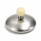 metal Çaydanlık Demlik Kapağı, Gümüş Renk, Metal, Plastik Tutmaçlı, 10cm, Su Isıtıcıları için, 1 Adet