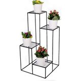 Metal Çiçeklik 4 Katlı Iskandinav Saksılık Sehpası WD-217 - Genel - Çok Renkli