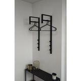 Metal Dekoratif Demir Duvar Askısı Metal Askılık Elbise Askısı Portmanto - Modern Design - Siyah