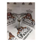 Metal, Demir, Krom Mobilya Ayağı, 15cm Boru V Çok Amaçlı Koltuk, Kanepe Ayak 4 Adet BoruV15cmKROM