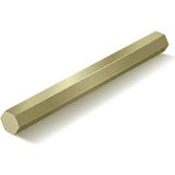 Metal Deposu Pirinç Sarı 7mm Altıköşe Altıgen Profil Çubuk 50CM Boy