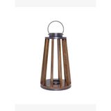 Metal Detaylı Mango Ağacı Konik Fener(31x54 Cm)