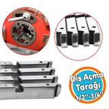 Metal Diş Açıcı Euromax Ex75011 Ex75013 Ex75015 Pafta Tarak Yedek Diş Açma Tarağı 1/2" - 3/4"