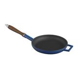 Metal Döküm Kızartma Tavası, 24 Cm, Mavi