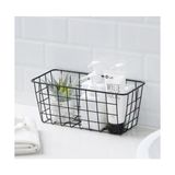 Metal Dolap İçi Organizer Sepet Mutfak Banyo İçin 28,5x22x12 cm Dağınıklığı Önleyici