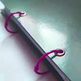 Metal Dosya Halkası Koyu Pembe 2 Adet (30MM Çap) - 1 Çift