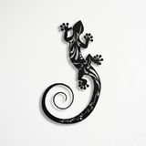 Metal Duvar Ar t- Kertenkele - 3D Duvar Silueti Metal Duvar Dekoru Ev Ofis Dekorasyonu Yatak Odası Oturma Odası Dekor Heykel (11" G x 18" Y/28x46cm)