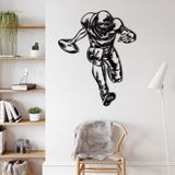 Metal Duvar Dekoru, Amerikan Futbolu, Ev Oturma Odası Dekoru, Duvar Tabelası, Metal Duvar Sanatı, İç Dekorasyon, İç Mekan Dış Mekan Askıları (*23" G x 29" Y / 61x75cm)