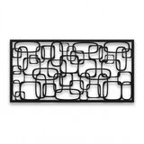 Metal Duvar Dekoru, Geometrik Tasarım 2, Ev Dekorasyonu, Duvar Tabelası, Metal Duvar Sanatı, İç Dekorasyon, İç Mekan Dış Mekan Askıları, Minimalist Sanat (*46" G x 23" Y / 118x59cm)
