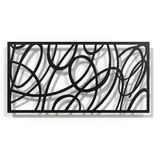 Metal Duvar Dekoru, Geometrik Tasarım 3, Ev Dekorasyonu, Duvar Tabelası, Metal Duvar Sanatı, İç Dekorasyon, İç Mekan Dış Mekan Askıları, Minimalist Sanat (*29" G x 15" Y / 75x38cm)