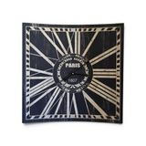 Metal Duvar Saati Paris 1807 Temalı Retro İç Bükey El Yapımı El Boyama Eskitme Özel Tasarım Nostaljik Vintage Sanatsal Dekoratif Saat