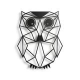 Metal Duvar Sanatı - Baykuş - 3D Duvar Silueti Metal Duvar Dekoru Ev Ofis Dekorasyonu Yatak Odası Oturma Odası Dekor Heykel (14" G x 18" Y/36x46cm)