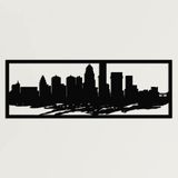 Metal Duvar Sanatı, Louisville Skyline Şehir Silueti, Metal Duvar Dekoru, Ev Ofis Dekoru, Oturma Odası Dekorasyonu, Yeni Eve Taşınma Hediyesi (101,6 cm G x 50,8 cm Y / 100x50 cm)