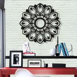 Metal Duvar Sanatı - Mandala 100-3D Duvar Silueti Metal Duvar Dekoru Ev Ofis Dekorasyonu Yatak Odası Oturma Odası Dekor Heykel (17" G x 17" Y/44x44cm)