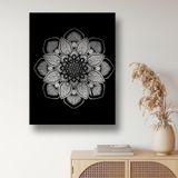Metal Duvar Sanatı Mandala Dekoru, Geometrik Duvar Sanatı, Ev Ofis Dekorasyonu Giriş Yolu Yatak Odası Oturma Odası Dekoru, Duvar Askısı, Yeni Eve Taşınma Hediyesi (16" G x 24" Y / 45x60cm)