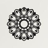 Metal Duvar Sanatı - Mandala100-3D Duvar Silueti Metal Duvar Dekoru Ev Ofis Dekorasyonu Yatak Odası Oturma Odası Dekor Heykel (23" G x 23" Y/58x58cm)