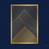Metal Duvar Sanatı, Metal Geometrik Dekor, Minimalist Duvar Sanatı, Metal Duvar Dekoru, İç Dekorasyon, Duvara Asmalı (Altın, 21"G x 30" Y / 53x75 cm)