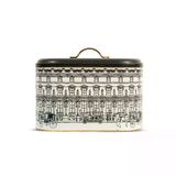 Metal Ekmeklik - Tezgah Üstü Ekmek Saklama Kutusu Ve Kapaklı Mutfak Düzenleyici Siyah 34X26x18.5 Cm