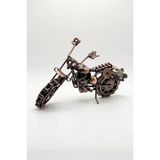 Metal El Yapımı Retro Motosiklet Masa Süsü Biblo Motor Figürü