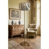 Metal Eskitme Gold Ayak Toile De Jouy Vintage Lambader Siyah Başlık