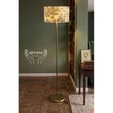 Metal Eskitme Gold Ayak Toile De Jouy Vintage Lambader Yeşil Başlık