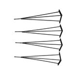Metal Firkete Ayak Masa Ayağı 4 ADET - BOY 71 CM