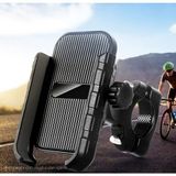 Metal, Gidon Bağlantılı Bisiklet ve Motosiklet Telefon Tutucu 360° Dönen Motosiklet Telefon Tutacağı