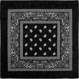 Metal Giyim Damla Desen Siyah Bandana 50X50 Cm. %100 Pamuk - Standart - 0 - Siyah