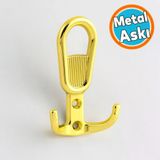 Metal Gold Altın Askı Askılık Duvar Vidalı Çanta Elbise Asma Portmanto Vestiyer Banyo Mutfak Askısı