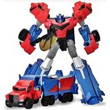 Metal Gövdeli 20 cm Araba ve Tıra Dönüşen Robot Optimus ve Bumblebee Model Dönüşen Robotlar